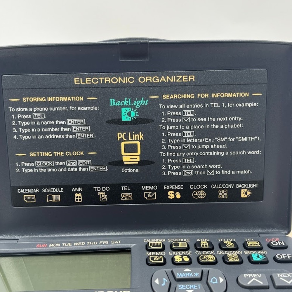 Sharp YO-170 Electronic Organizer 128KB – Untested – Battery Needed – Vintage PD - Picture 5 of 9